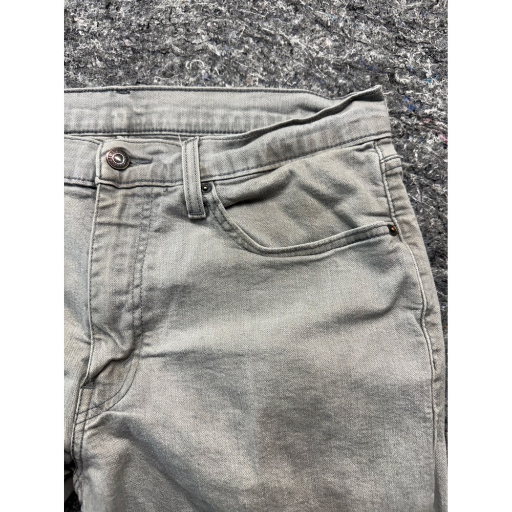 Levis 511 Slim Fit Jeans Mens 34x34 Light Gray Stretch Denim Pants 04511-3440 - Picture 7 of 16